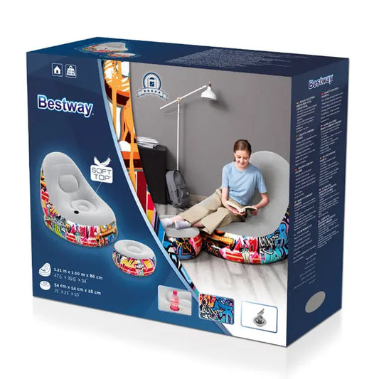 بيست واي - كرسي منفوخ جرافيتي