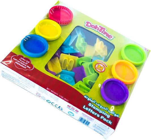 دو تايم - مجموعة صلصال أختام الحروف الملونة 26 قطعة