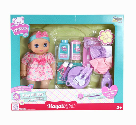 حياتي - دمية بيبي امورة تلعب طوال اليوم 10 انش