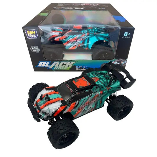 سام تويز - سيارة بلاك هول هاي سبيد بجهاز التحكم عن بعد لون برتقالي