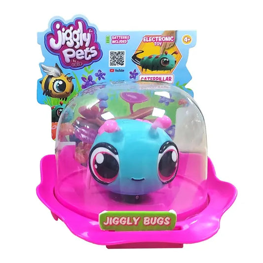 جيجلي بيتس - دمية جيجي كاتربيلر الالكترونية المطاطية - ازرق