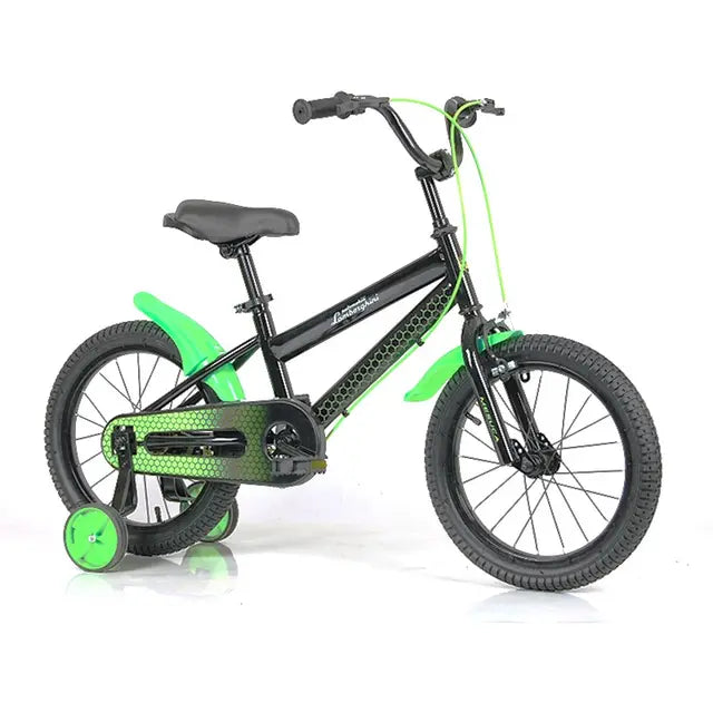 لامبورغيني - دراجة أطفال مقاس 16 إنش- لون أخضر وأسود