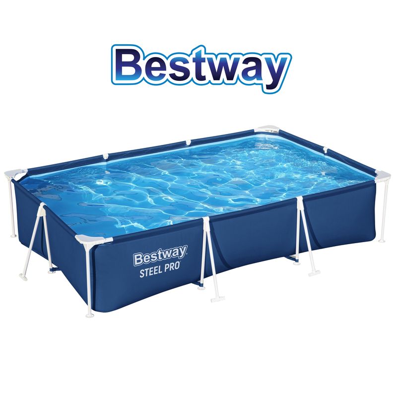 بيست واي - مسبح ستيل برو 300×201×66 سم - مستطيل