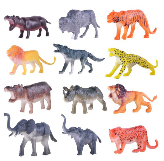 باور جوي - مجموعة حيوانات السفاري 4 بوصة 6 قطع