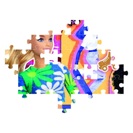 كليمينتوني - لغز الصور المقطعة - باربي الرياضية - ألوان زاهية - 104 قطعة