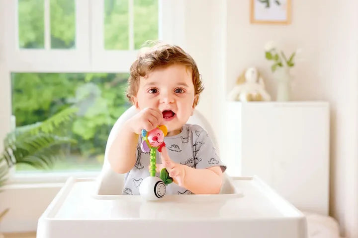 هابي - خشخيشة زهرة لامعة واهتزازية