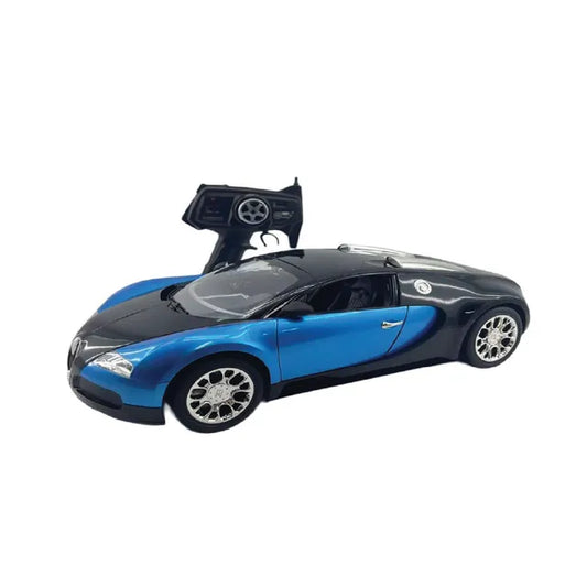 سام تويز - سيارة بوغاتي للتحكم عن بُعد - 1:10 - أزرق وأحمر - يختلف اللون