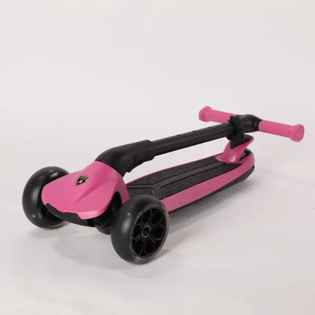 لامبورجيني - سكوتر اطفال 3 عجلات لون وردي