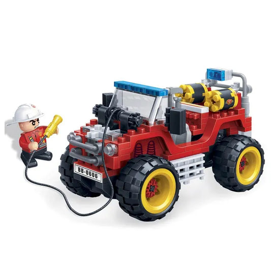 بانباو - مجموعة سيارة جيب للإطفاء - 212 قطعة