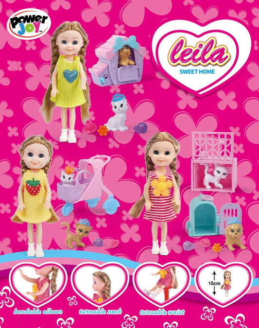 باور جوي - دمية ليلى سويت هوم 15 سم أشكال متعددة