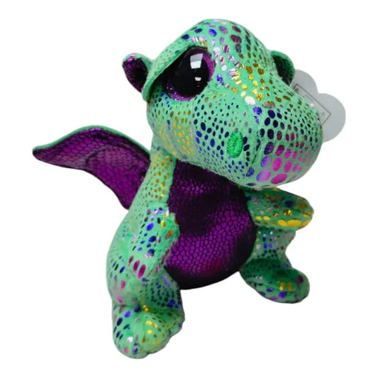 كادلي لوفابلز - دمية قطيفة دراجون لون أخضر مقاس 15 سم