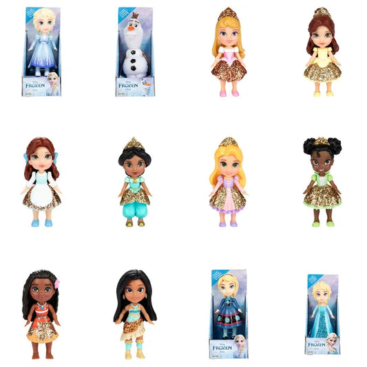 ديزني - دمية أميرات وفروزن - صغيرة - عدد 1 - متنوع