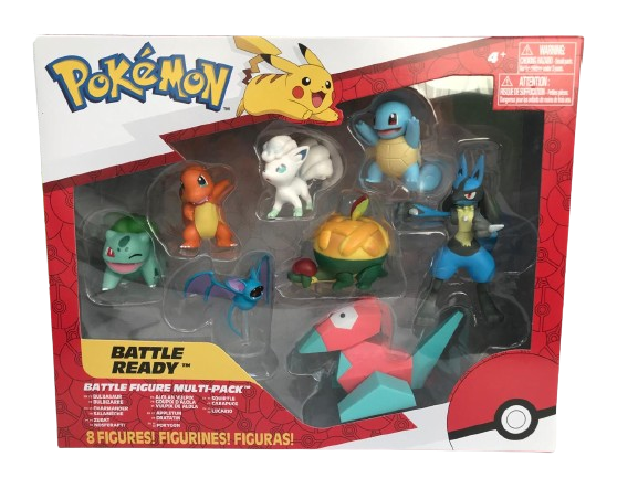 بوكيمون - مجموعة مجسمات شخصيات باتل 8 قطع