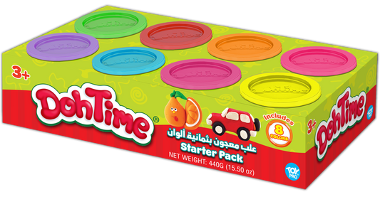 مجموعة اللعب بالصلصال 8 ألوان