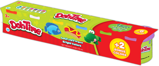 مجموعة اللعب بالصلصال 6 ألوان