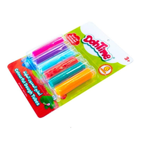 دو تايم - مجموعة أصابع الصلصال الملونة 6 قطع