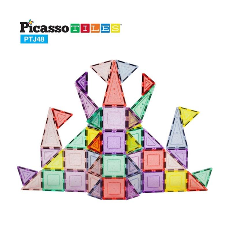 بيكاسو تيلز - مجموعة البناء المغناطيسية 48 قطعة