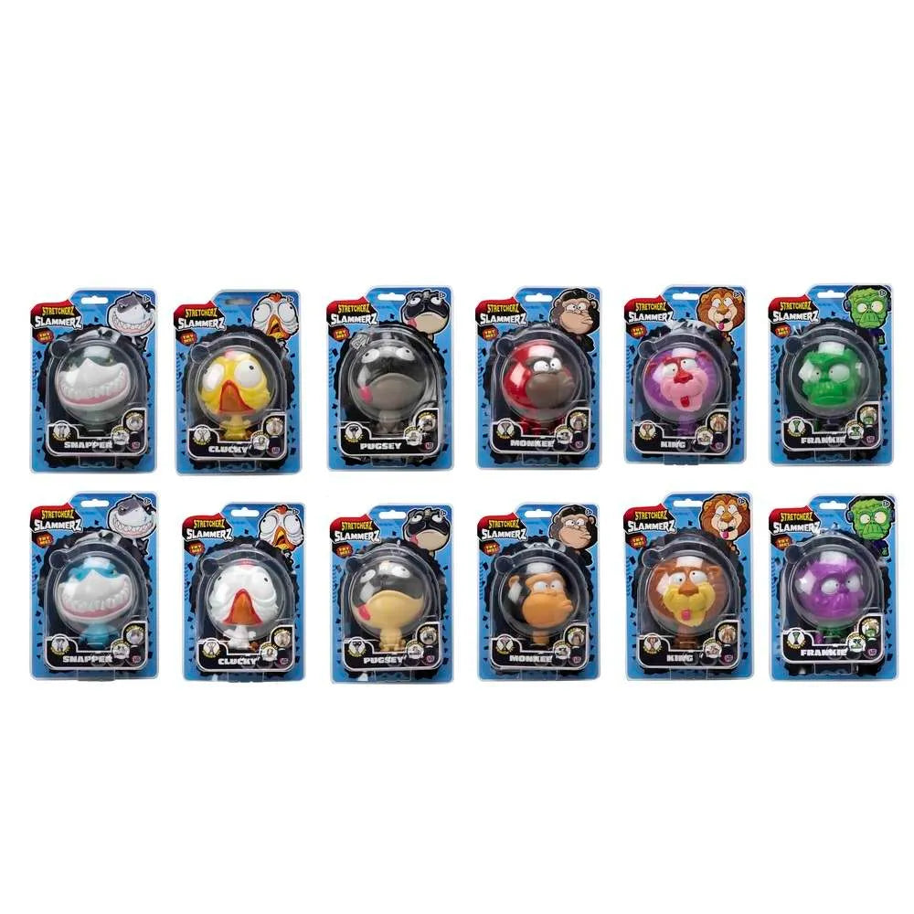 مجموعة مجسمات شخصيات البيض الكرتونية داخل كبسولة