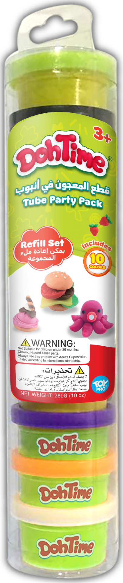 دوه تايم علبه صلصال 10 قطع