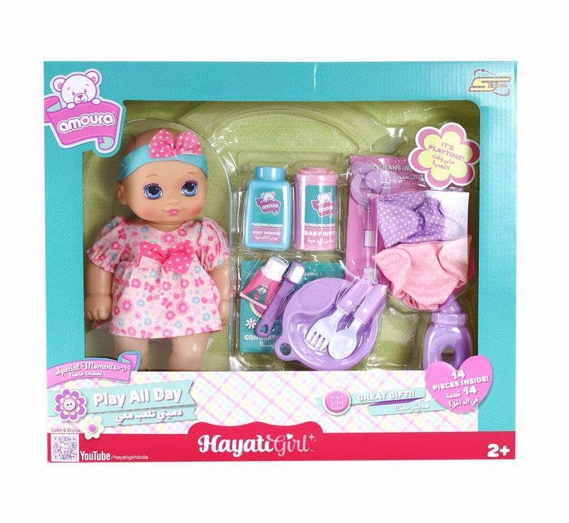 حياتي - دمية بيبي امورة تلعب طوال اليوم 10 انش