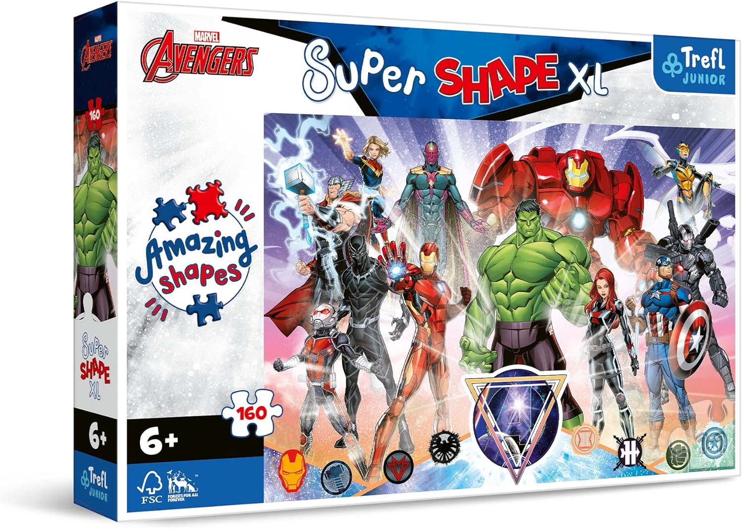 بازل مارفل أفنجرز أشكال مميزة XL – 160 قطعة