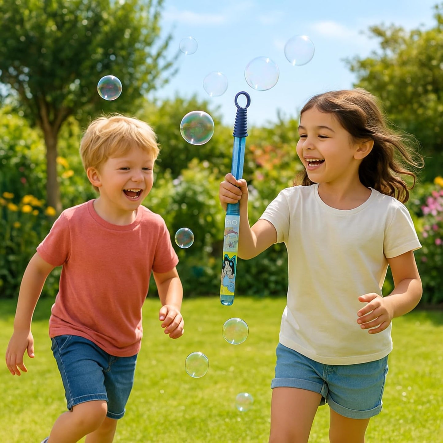 عصا فقاعات الصابون بلوى للأطفال