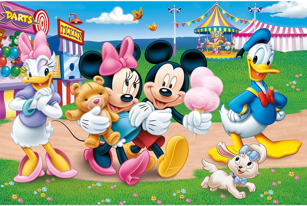 بازل ميكي وأصدقاؤه 24 قطعة سوبر ماكسي وجهين