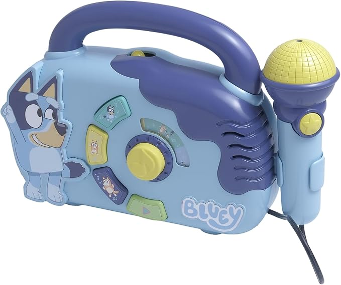مسجل موسيقى بلوى مع ميكروفون للأطفال