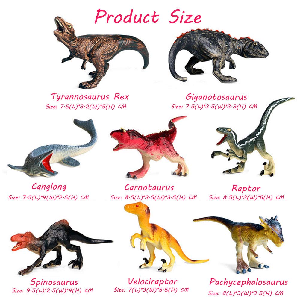 جالاكسي تويز - مجموعة تماثيل ديناصور عالم الديناصورات   - 6 قطع