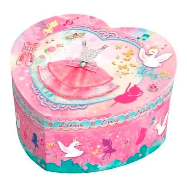 بيكووير - صندوق مجوهرات موسيقى على شكل قلب