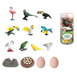 جالاكسي تويز - مجموعة لعب الطيور - 14 قطعة