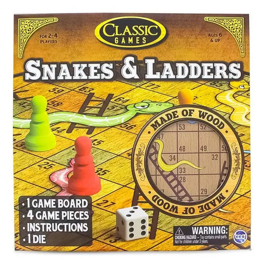 كلاسيك جيمز - لوح السلالم و الثعابين الخشبي