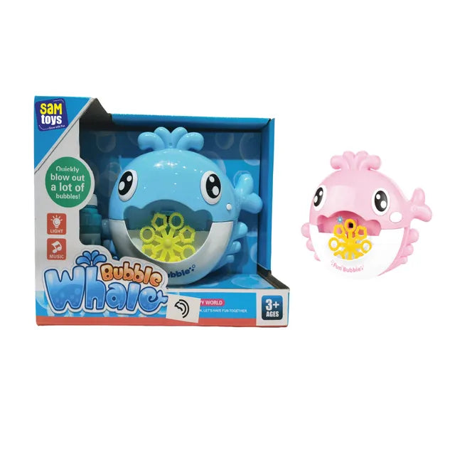 سام تويز - ماكينة فقاعات الحوت مع أضواء وأصوات - تعمل بالبطارية
