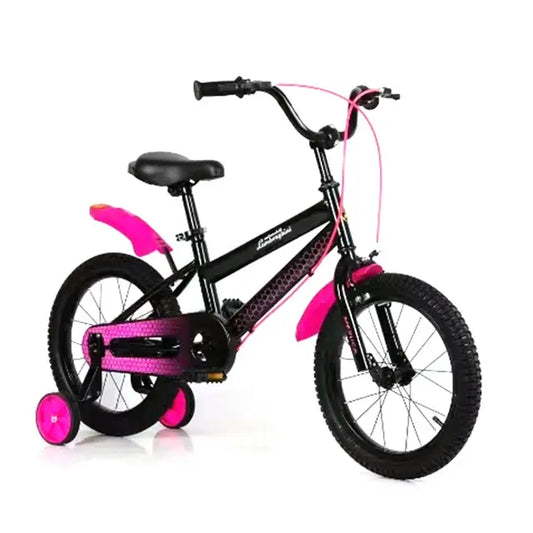 لامبورغيني - دراجة أطفال مقاس 16 إنش- لون وردي وأسود