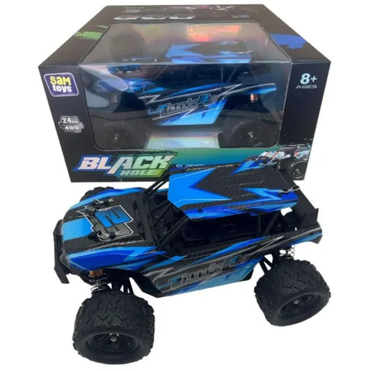 سام تويز - سيارة بلاك هول هاي سبيد بجهاز التحكم عن بعد لون أزرق