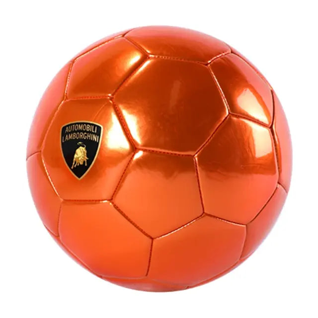 لامبورجيني - كرة قدم بلاستيكية لامعة لون برتقالي - مقاس 2