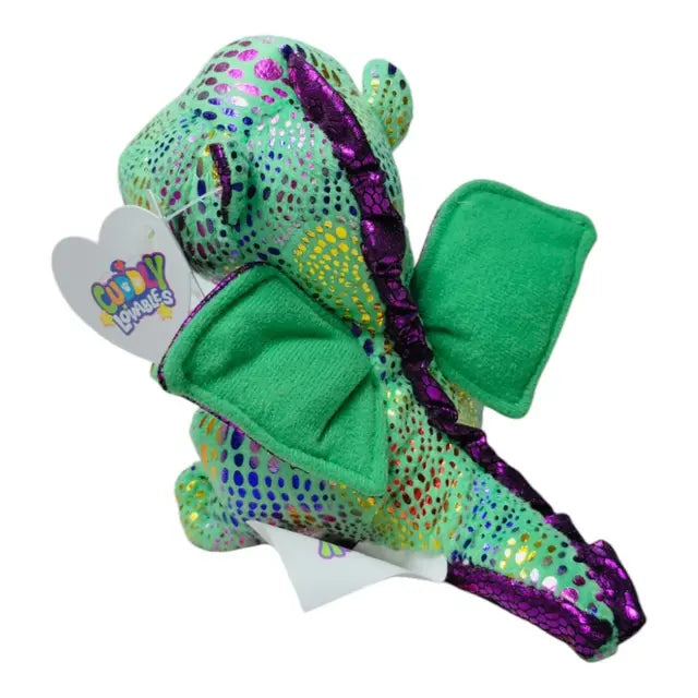 كادلي لوفابلز - دمية قطيفة دراجون لون أخضر مقاس 15 سم