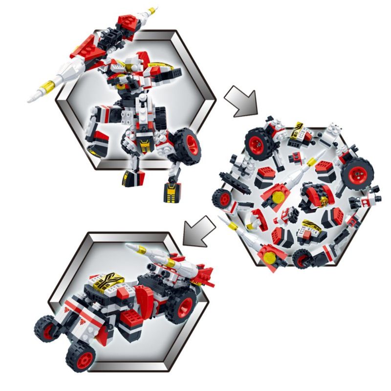بانباو - 2 في 1 طقم بناء - 255 قطعة