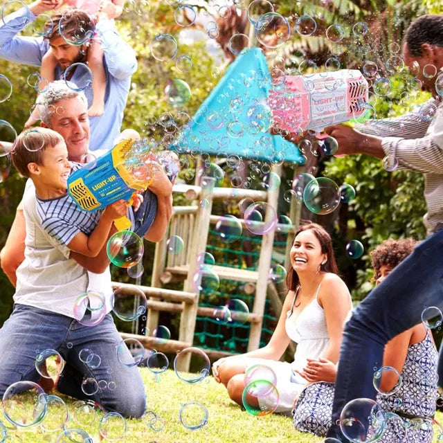 سام تويز - مسدس فقاعات بمفتاح واحد - يعمل بالبطارية - قطعة واحدة - قد يختلف اللون