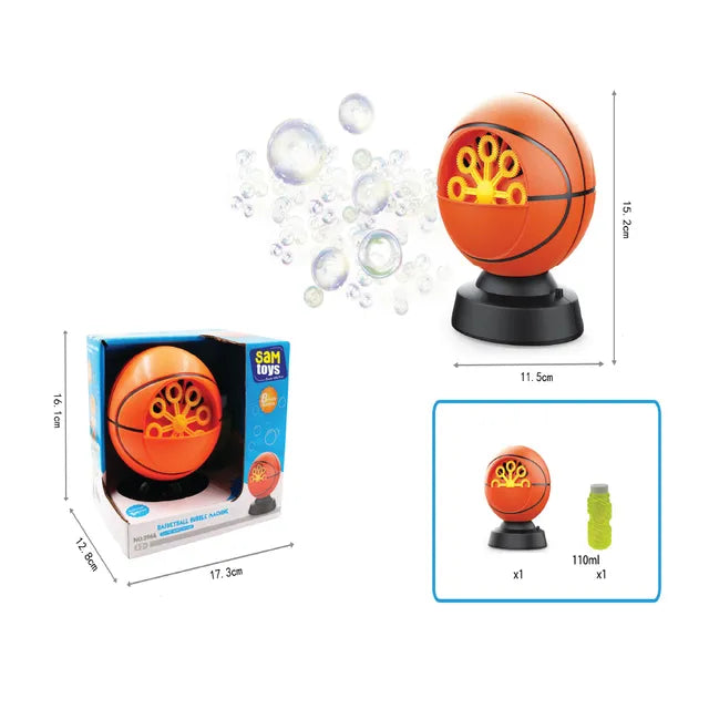 سام تويز - ماكينة فقاعات كرة السلة تعمل بالبطارية - برتقالي