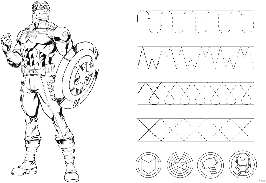 بازل مارفل أفنجرز مزدوج الوجهين للأطفال