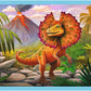 بازل الديناصورات 4×1 للأطفال