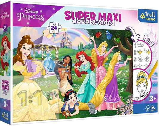 بازل ديزني برنسيس سوبر ماكسي مزدوج الوجهين – 24 قطعة