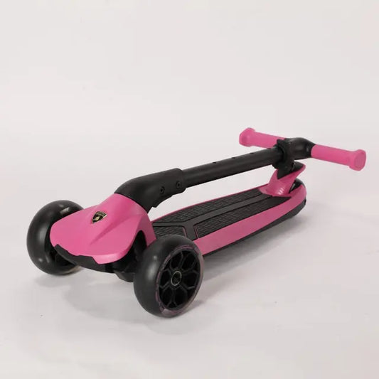 لامبورجيني - سكوتر اطفال 3 عجلات لون وردي