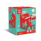 تعلم مع البيانو المضيء مع مقعد - أحمر