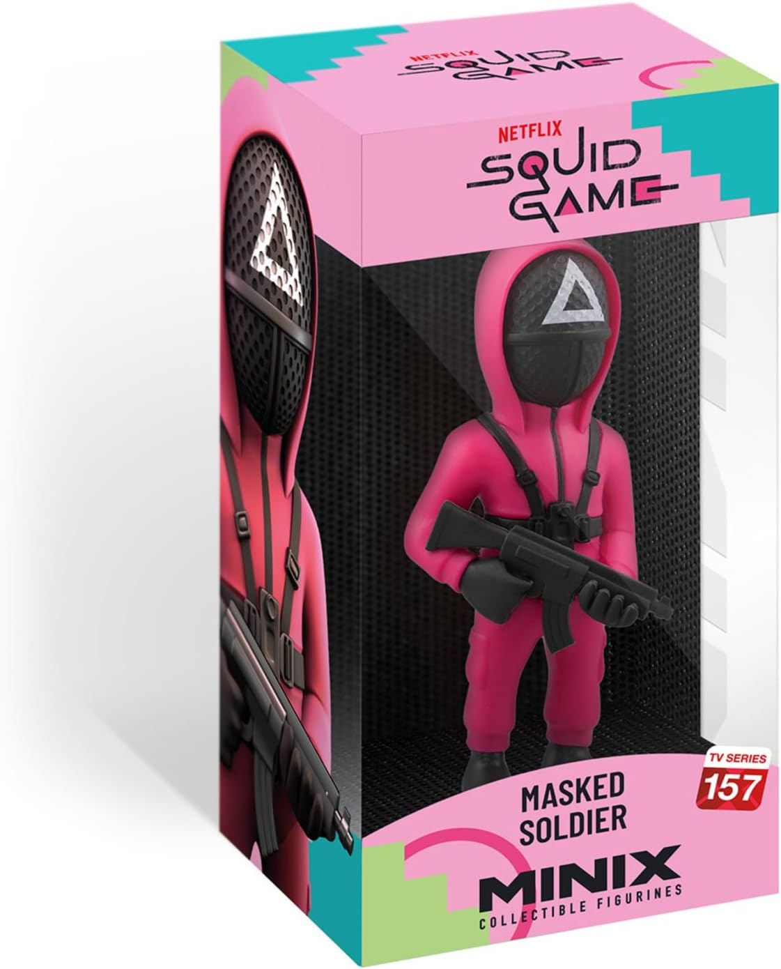 مجسم الجندي المقنّع من لعبة الحبار إصدار مينيكس