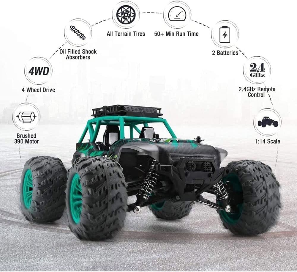 سام تويز - سيارة تحكم عن بعد عالية السرعة بمقياس 1:14 (قابلة للشحن) - هوبي لاين - متنوعة