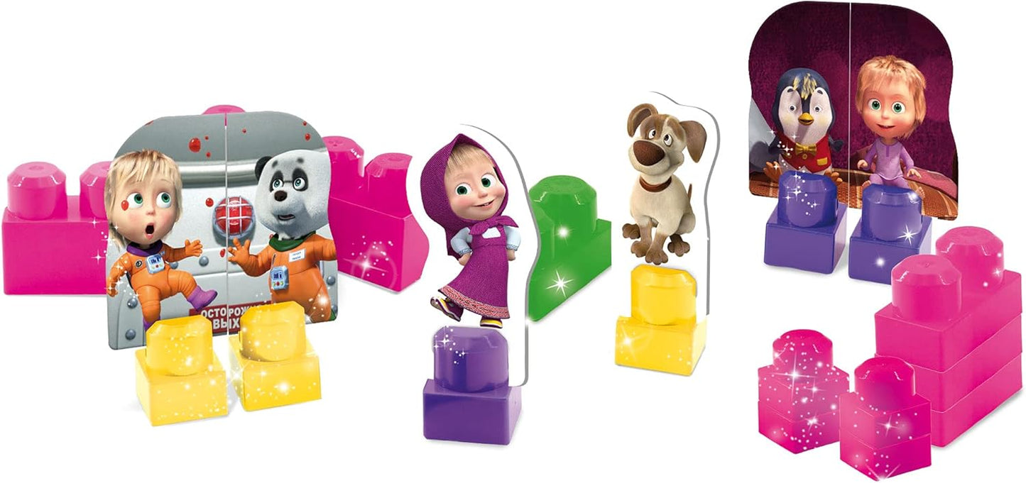 مكعبات أطفال ماشا والدب التعليمية