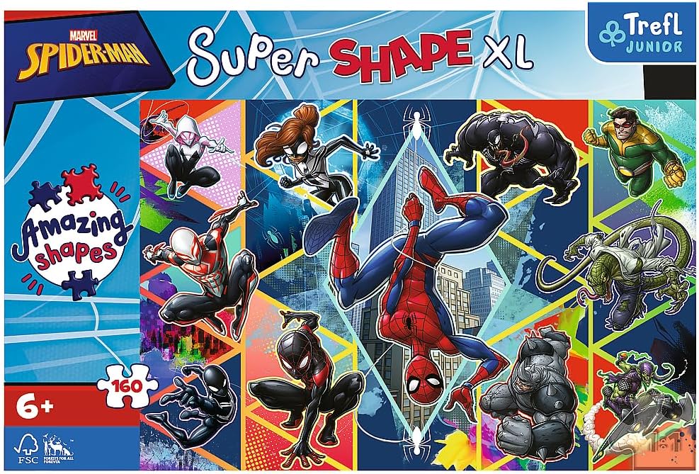 بازل سبايدر مان سوبر شيب XL – 160 قطعة