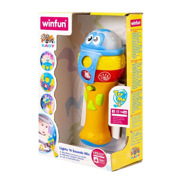 وين فن - ميكروفون تفاعلي بأصوات وأضواء